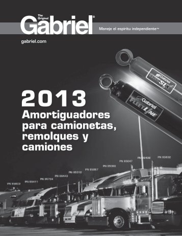 Amortiguadores para camionetas, remolques y camiones - Gabriel