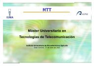 MTT Máster Universitario en Tecnologías de Telecomunicación ...