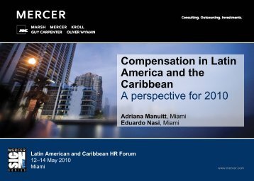 Compensation in Latin America and the Caribbean (PDF) - Mercer ...