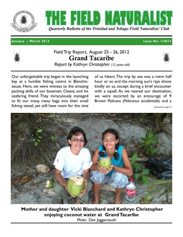 Vol 1 - The Trinidad and Tobago Field Naturalists' Club