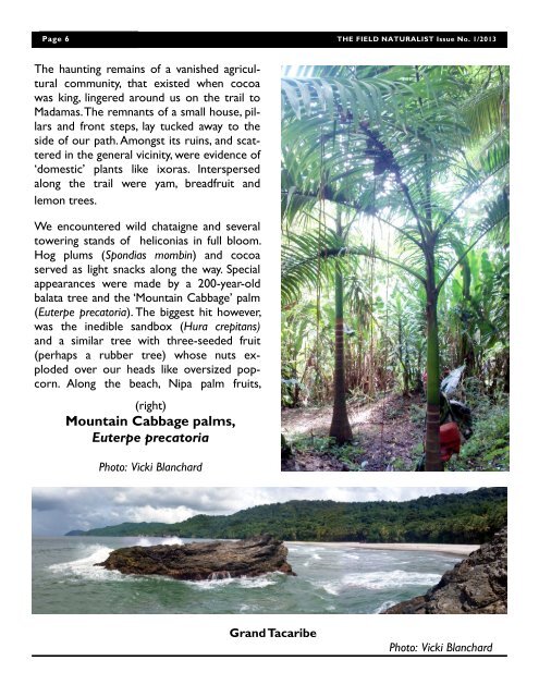 Vol 1 - The Trinidad and Tobago Field Naturalists' Club