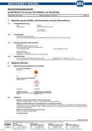 Sicherheitsdatenblatt - Hedinger