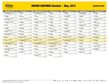 ENCORE SUSPENSE Schedule - May, 2012 - Starz