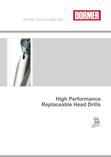 High Performance Replaceable Head Drills