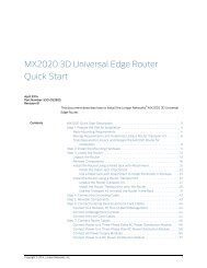 MX2020 3D Universal Edge Router Quick Start