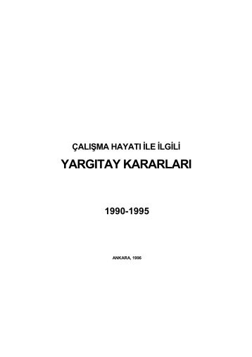 1990-1995 yargıtay kararları