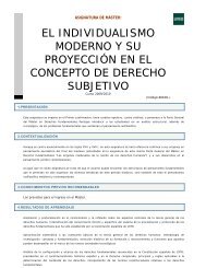 el individualismo moderno y su proyecciÃ³n en el concepto de ...