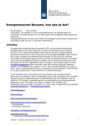 Infoblad Energieneutraal Bouwen - Bouwend Nederland