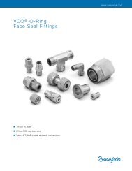 VCOÂ® O-Ring Face Seal Fittings (MS-01-28;rev_8;en-US) - Swagelok