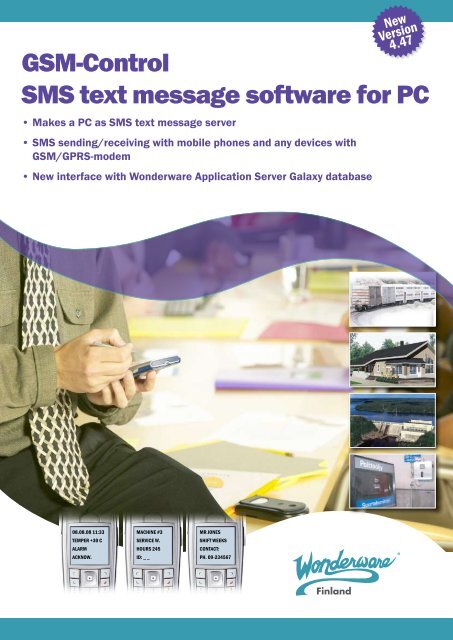 GSM-Control SMS text message software for PC - Klinkmann.
