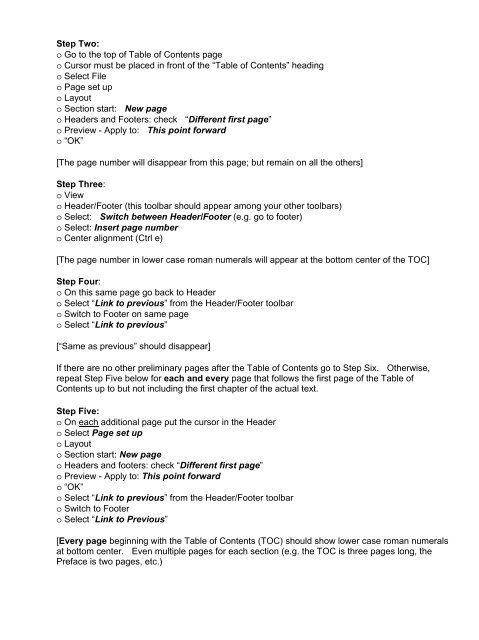 How to insert page numbers into a Microsoft Word '97-2003