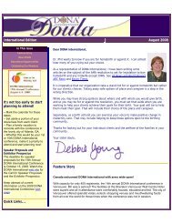 International Edition August 2008 - DONA International