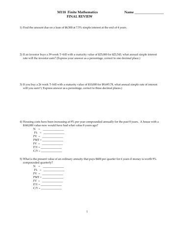 final exam review