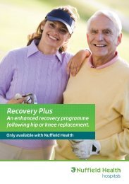 Our Recovery Plus Programme for Hip & Knee ... - Nuffield Health