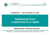 Destinazione Cina L'esperienza di un legale - Ordine dei Dottori ...