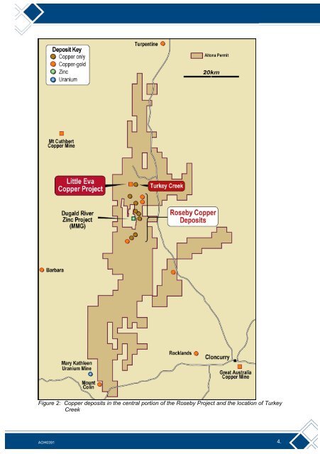 NEW COPPER DEPOSIT IDENTIFIED AT ROSEBY - Altona Mining