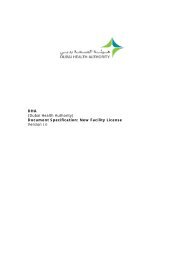 New Facility License - Dubai Health Authority