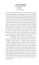 haryana transport policy 2010 (english) - Government of Haryana