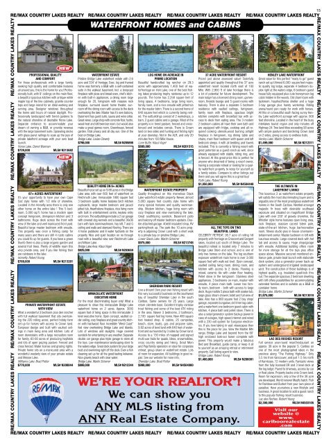 COUNTRY LAKES REALTY