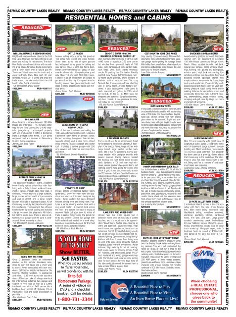 COUNTRY LAKES REALTY