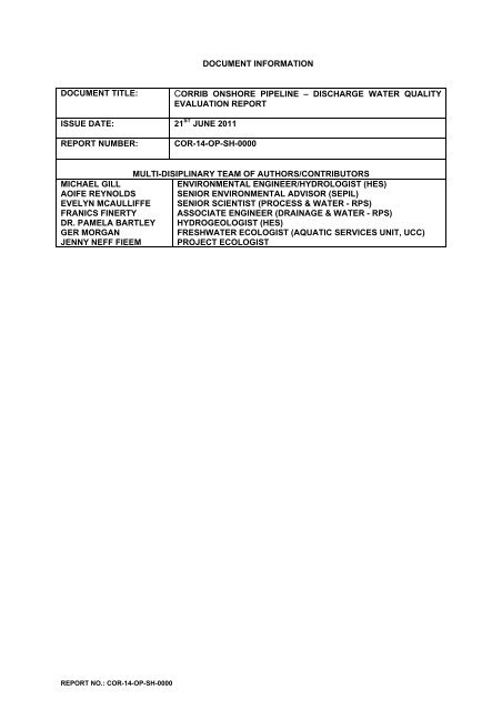 Appendix K - Discharge Report