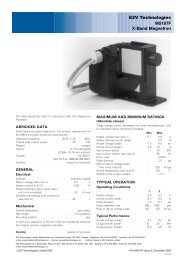 E2V Technologies M5187F X-Band Magnetron - Furuno