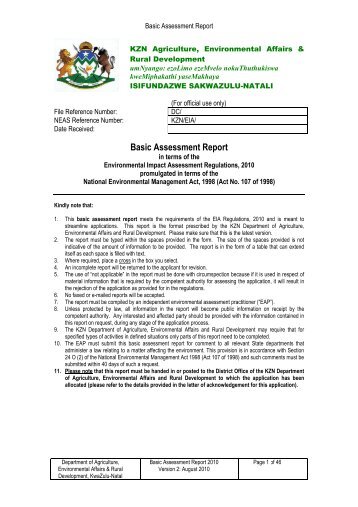 Basic Assessment Report - SRK