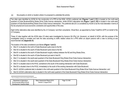 Basic Assessment Report - SRK