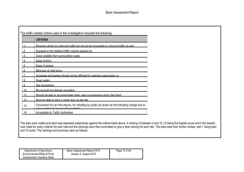 Basic Assessment Report - SRK