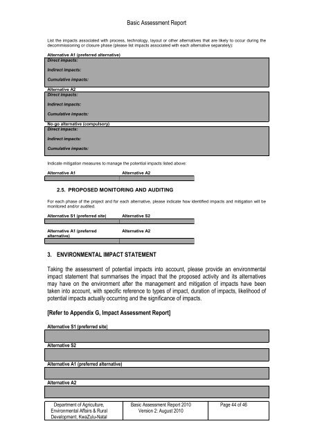 Basic Assessment Report - SRK