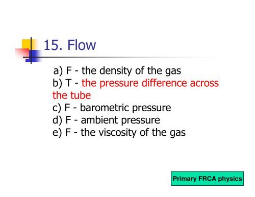 Primary FRCA Physics 21st January 2011 - Mededcoventry.com