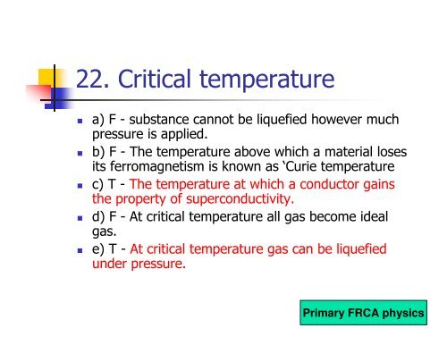 Primary FRCA Physics 21st January 2011 - Mededcoventry.com