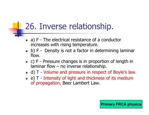 Primary FRCA Physics 21st January 2011 - Mededcoventry.com