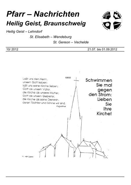 Pfarr â Nachrichten - Heilig Geist Braunschweig