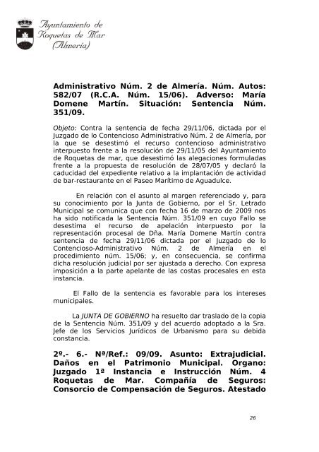 ACTA Nº 38/08 - Ayuntamiento de Roquetas de Mar