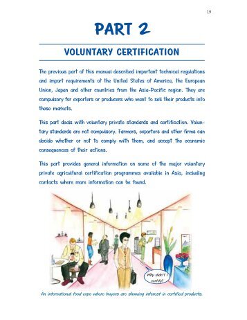 Information on voluntary Certification - Foodcert India
