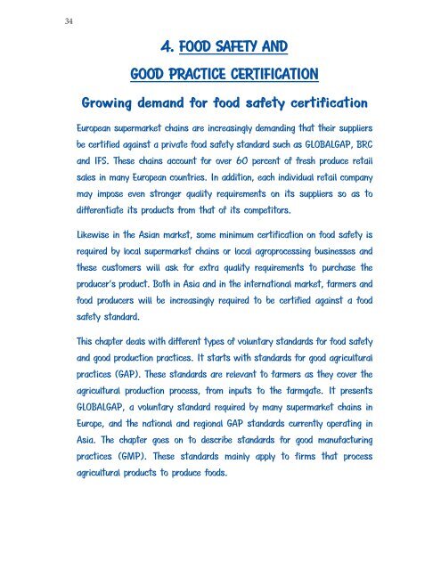 Information on voluntary Certification - Foodcert India