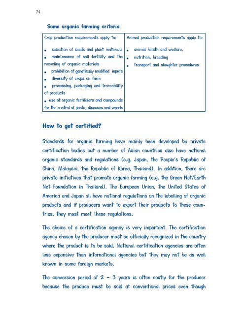 Information on voluntary Certification - Foodcert India