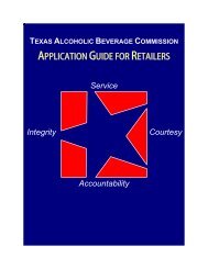 New Application Guide for Retailers - Texas Alcoholic Beverage ...