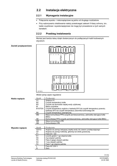 Pogodowy regulator kotÅa i kaskad kotÅÃ³w 1- i 2-stopniowych - ALPAT