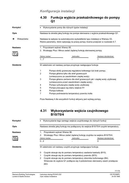 Pogodowy regulator kotÅa i kaskad kotÅÃ³w 1- i 2-stopniowych - ALPAT