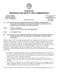 Bulletin 12-EX-2 - Office of Insurance and Safety Fire Commissioner