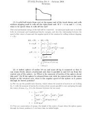 PY1052 Problem Set 8 â Autumn 2004 Solutions