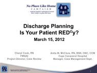Discharge Planning: Is Your Patient RED Â© y? - No Place Like Home