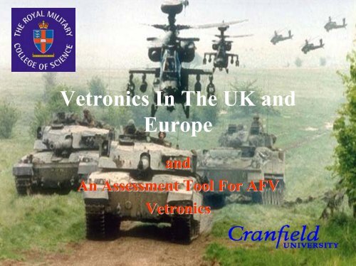 Vetronics In The UK and Europe