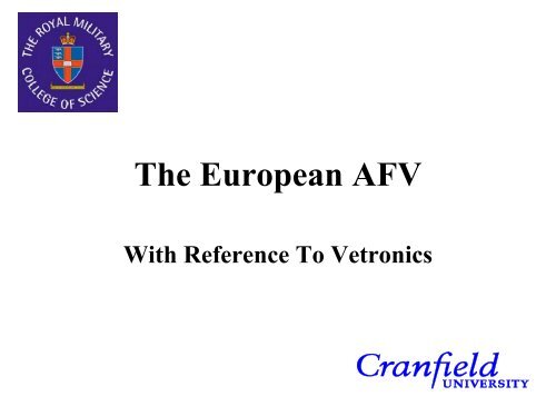 Vetronics In The UK and Europe