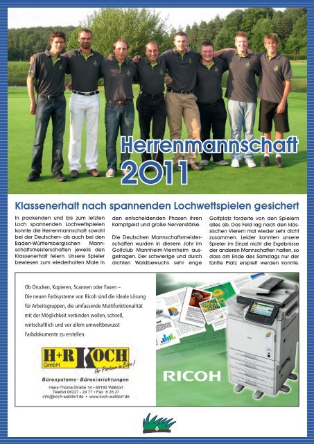 als PDF downloaden - Golfclub Sinsheim