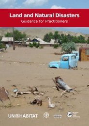Land and Natural Disasters: Guidance for Practitioners - UN-Habitat
