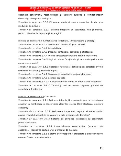 PROGRAMUL 4 âParteneriate in domeniile prioritareâ (Prezentare)