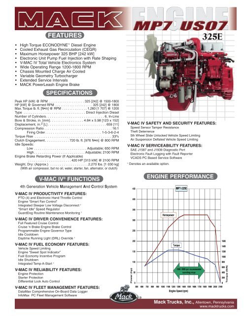 Mack Mp7 Engine Diagram - Wiring Diagram Schemas